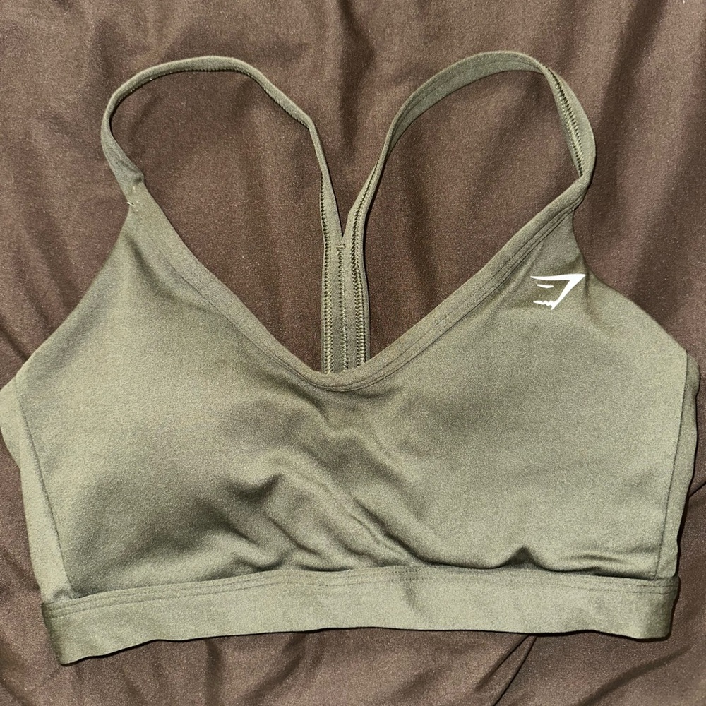 Gymshark Army Green Sports Bra